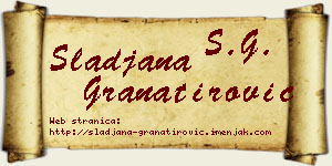 Slađana Granatirović vizit kartica